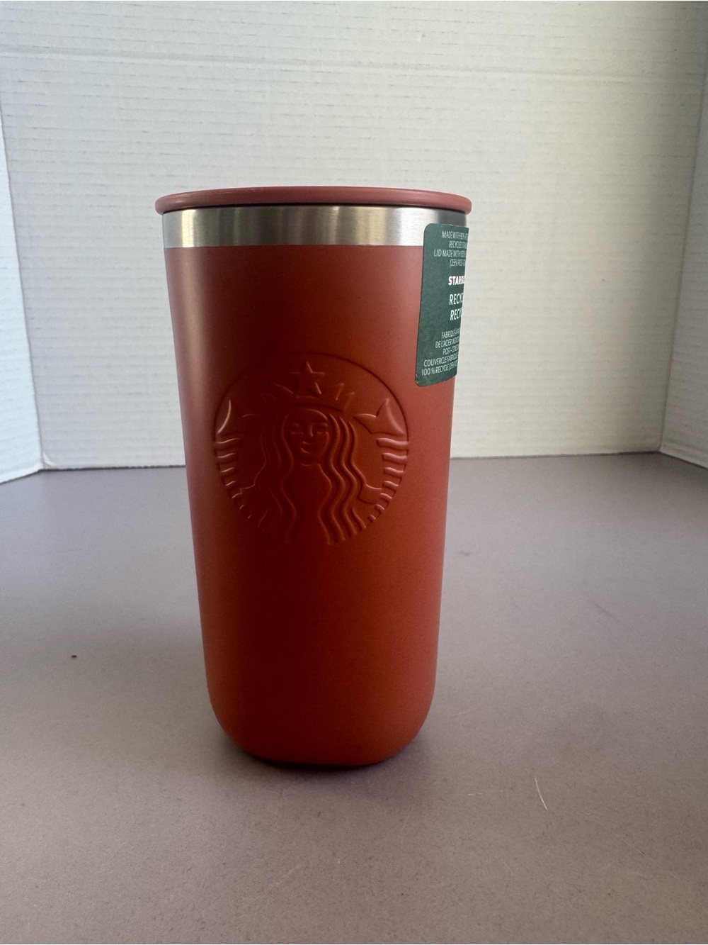 Starbucks Rust Orange Stainless Steel Travel Tumbler